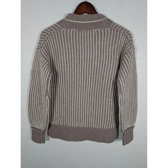 Brochu Walker Sweater Womens XS Wool Cashmere Blend V Neck Pullover Knit - Picture 6 of 12
